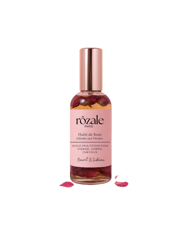 Huile de Rose infusée aux pétales